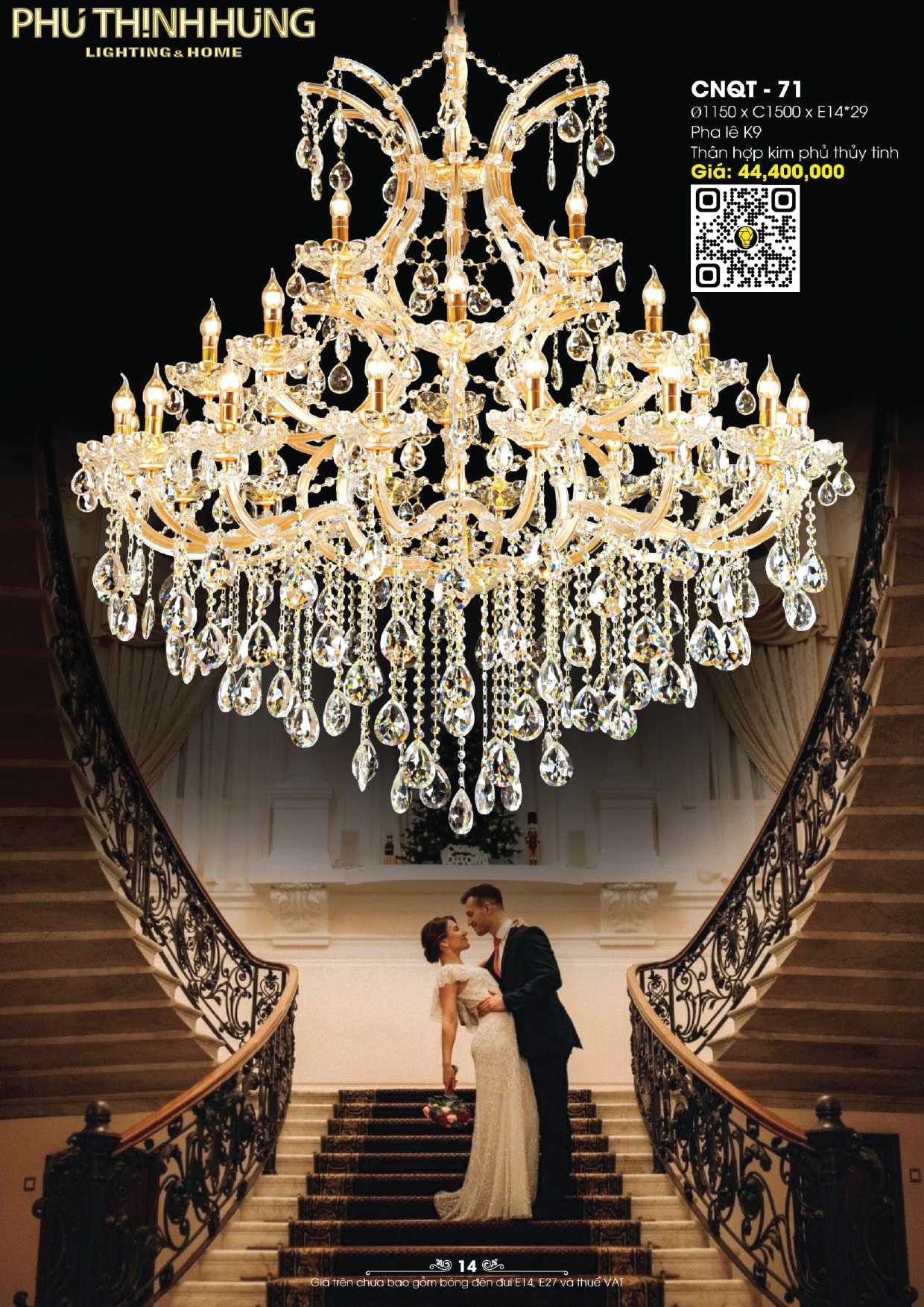Đèn Chùm Pha Lê LightingHome CNQT-71